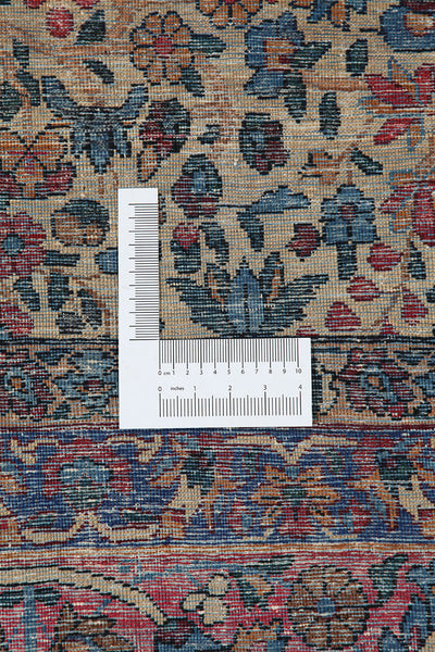 Tappeto Kerman Antico Persiano Autentico | Annodato a Mano 485x360cm - CarpetLiving
