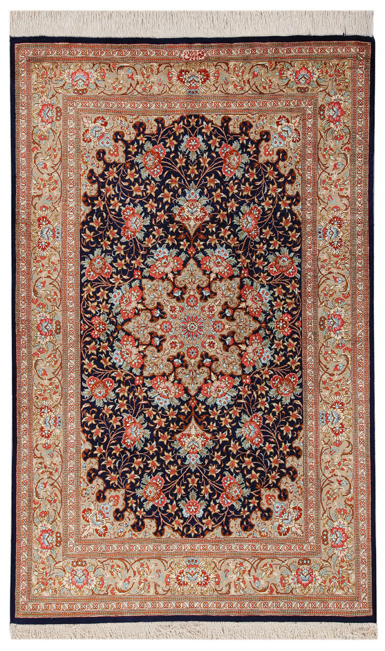 Persian Qum Silk Rug 155_97 cm