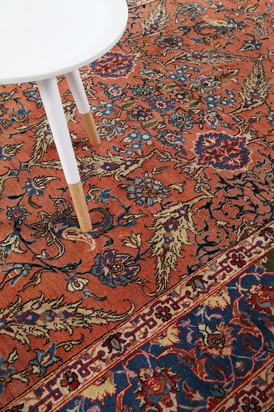 Authentic Antique Persian Isfahan Rug | Hand-Knotted 187x140cm