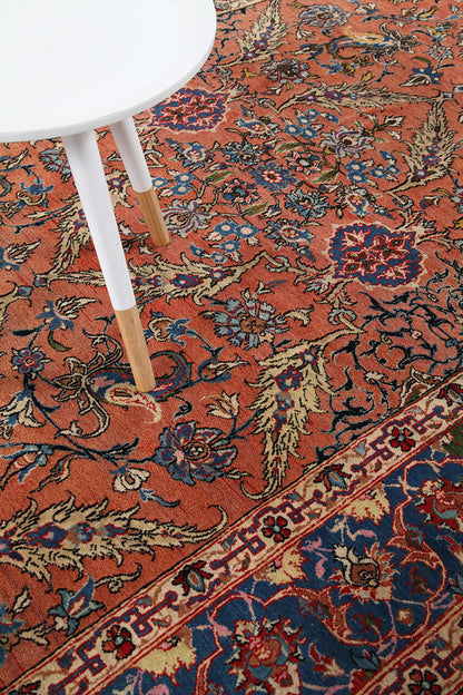 Tappeto Isfahan Antico Persiano Autentico | Annodato a Mano 187x140cm