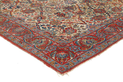Tappeto Isfahan Antico Persiano Autentico | Annodato a Mano 305x210cm