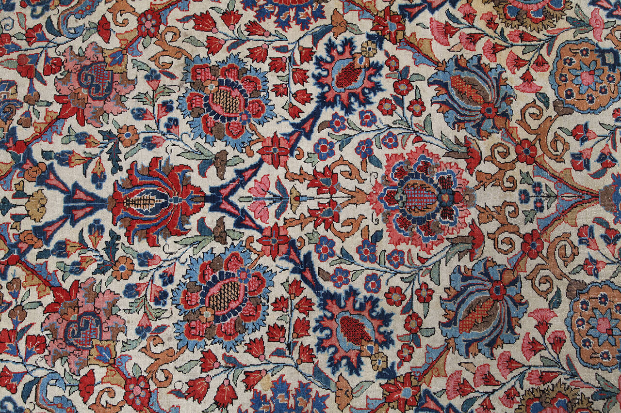 Tappeto Isfahan Antico Persiano Autentico | Annodato a Mano 305x210cm