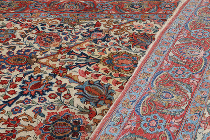 Tappeto Isfahan Antico Persiano Autentico | Annodato a Mano 305x210cm