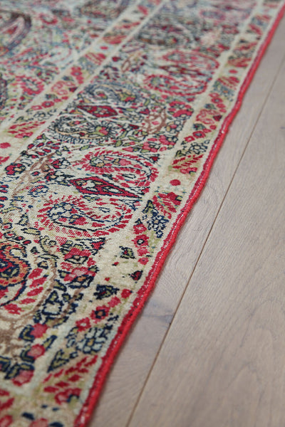 Tappeto Kerman Antico Persiano Autentico | Annodato a Mano 202x133cm - CarpetLiving