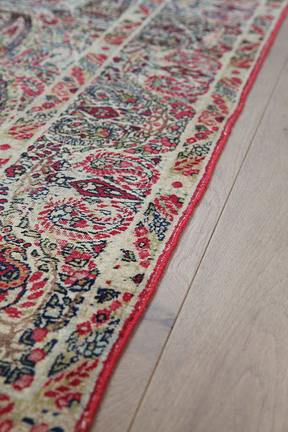 Authentic Antique Persian Kerman Rug | Hand-Knotted 202x133cm