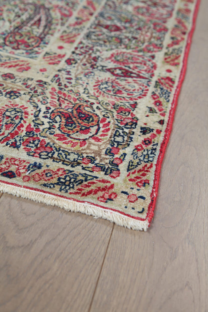 Authentic Antique Persian Kerman Rug | Hand-Knotted 202x133cm