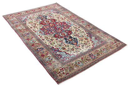 Authentic Antique Persian Isfahan Rug | Hand-Knotted 216x140cm