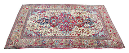 Authentic Antique Persian Isfahan Rug | Hand-Knotted 216x140cm