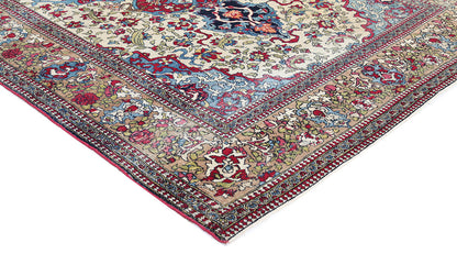 Authentic Antique Persian Isfahan Rug | Hand-Knotted 216x140cm