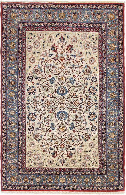Authentic Antique Persian Isfahan Rug | Hand-Knotted 166x109cm