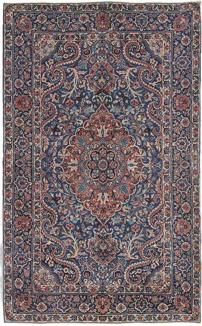 Tappeto Kerman Antico Persiano Autentico | Annodato a Mano 227x136cm - CarpetLiving