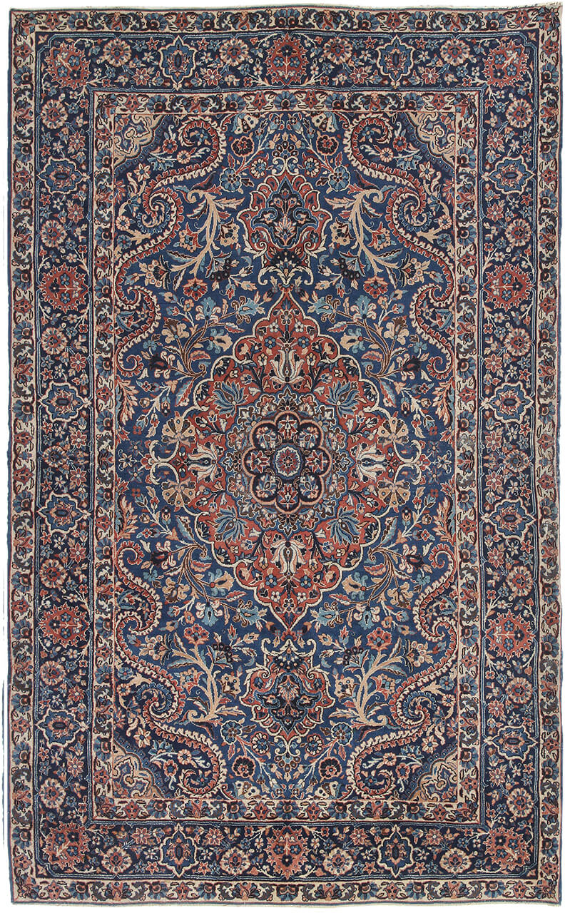 Authentic Antique Persian Kerman Rug | Hand-Knotted 227x136cm