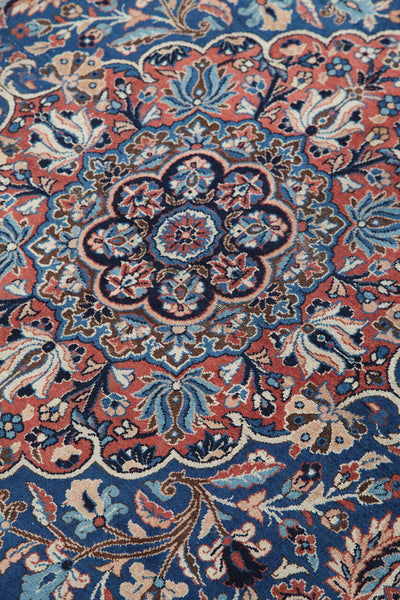 Tappeto Kerman Antico Persiano Autentico | Annodato a Mano 227x136cm - CarpetLiving