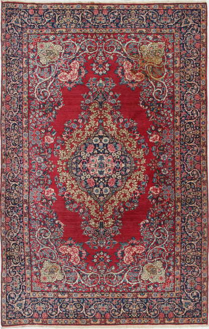 Authentic Antique Persian Kerman Rug | Hand-Knotted 214x137cm