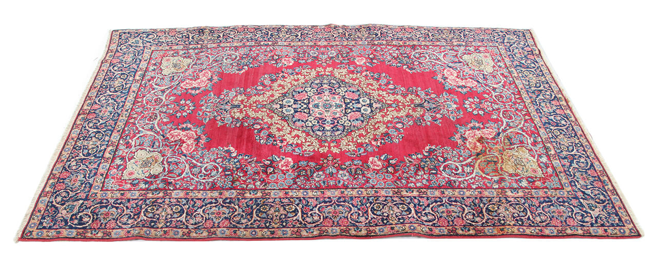 Authentic Antique Persian Kerman Rug | Hand-Knotted 214x137cm
