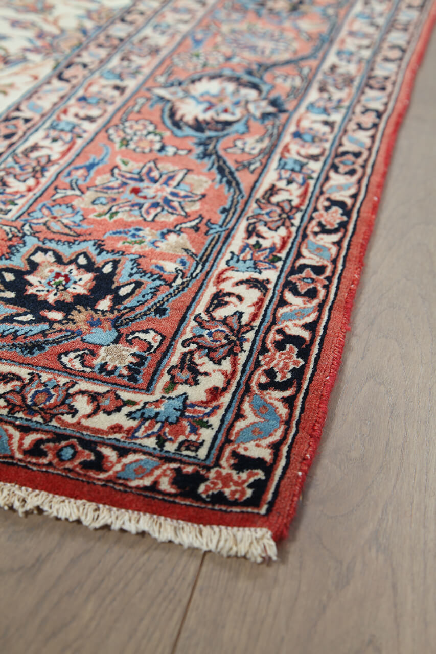 Authentic Antique Persian Isfahan Rug | Hand-Knotted 212x147cm