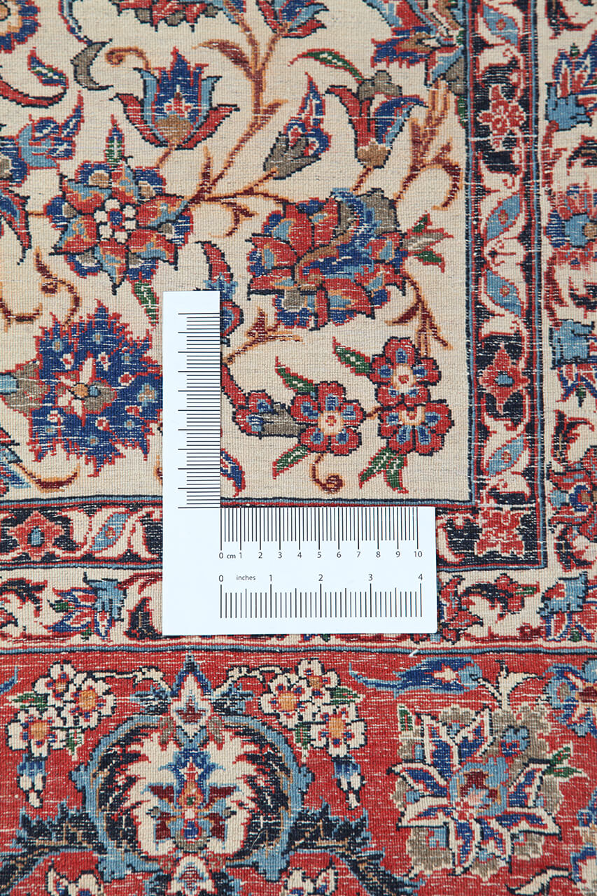 Authentic Antique Persian Isfahan Rug | Hand-Knotted 212x147cm