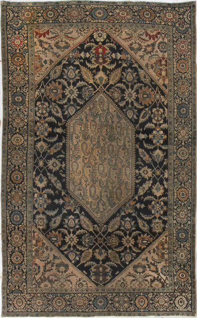 Authentic Antique Persian Farahan Rug | Hand-Knotted 198x122cm