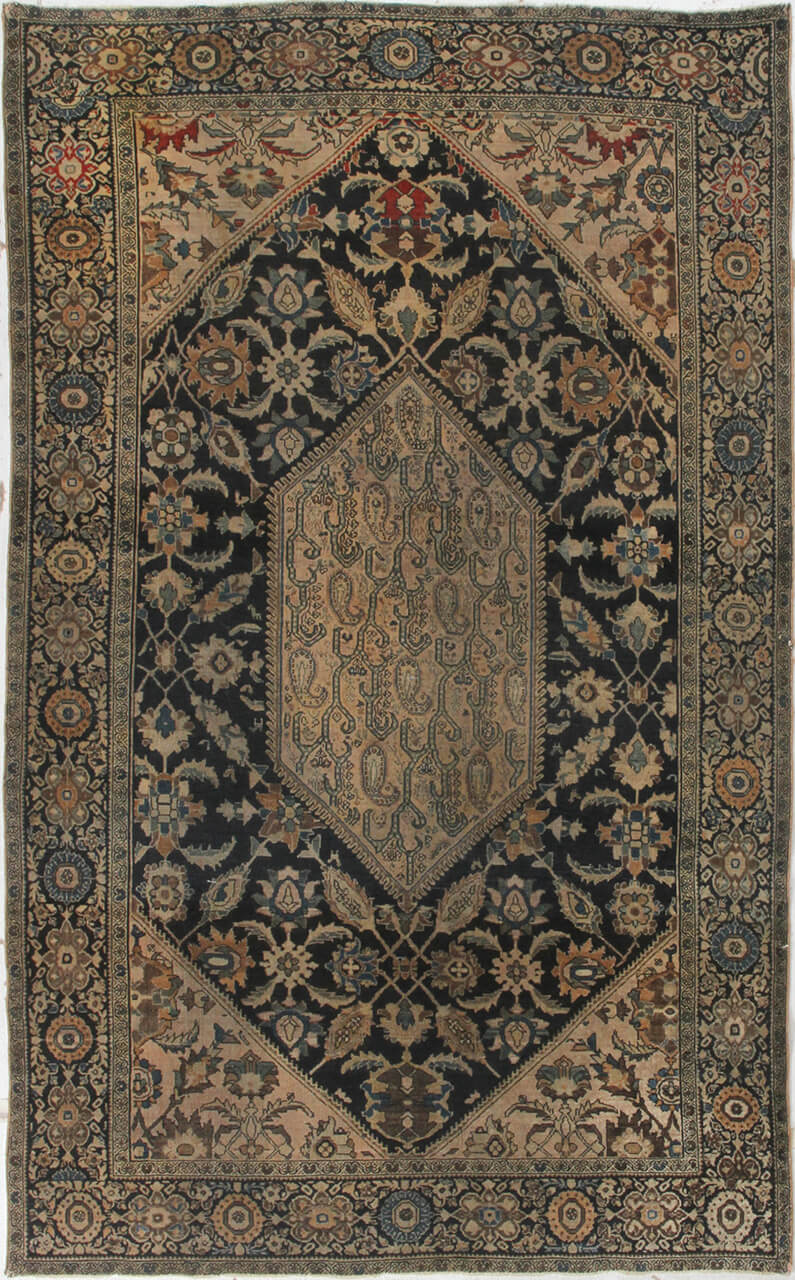 Tappeto Farahan Antico Persiano Autentico | Annodato a Mano 198x122cm