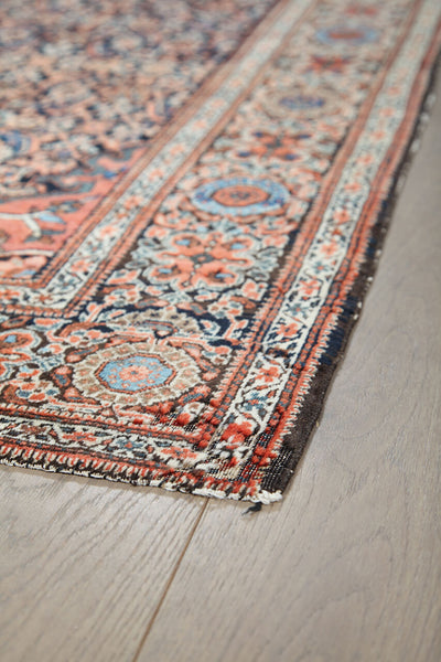 Authentic Antique Persian Farahan Rug | Hand-Knotted 200x130cm