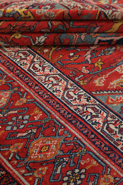 Authentic Antique Persian Farahan Rug | Hand-Knotted 189x144cm