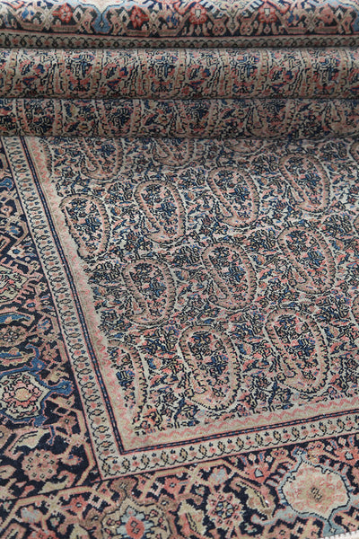 Authentic Antique Persian Farahan Rug | Hand-Knotted 198x124cm