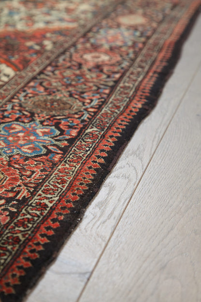 Authentic Antique Persian Farahan Rug | Hand-Knotted 219x127cm