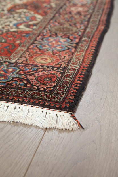 Authentic Antique Persian Farahan Rug | Hand-Knotted 219x127cm