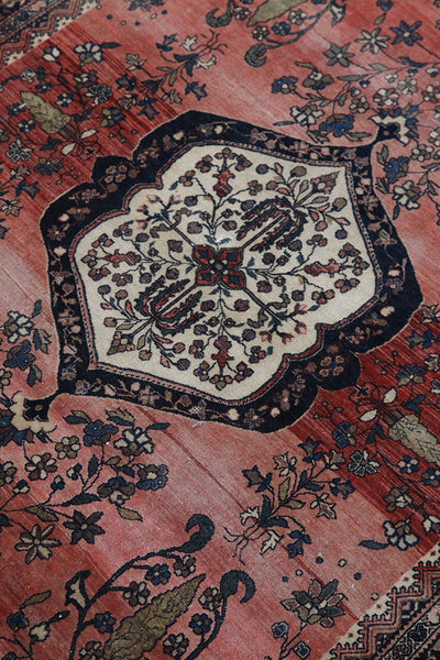 Authentic Antique Persian Farahan Rug | Hand-Knotted 194x127cm