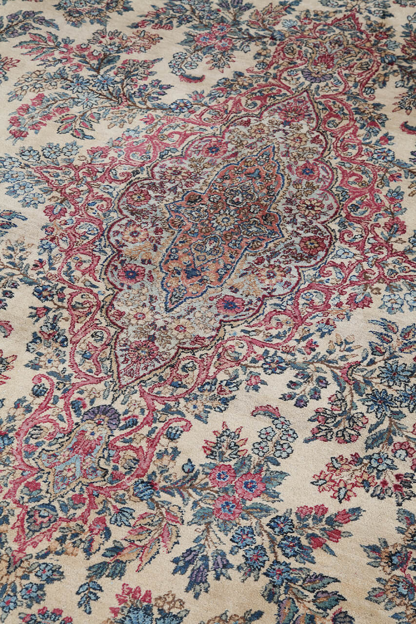 Tappeto Kerman Antico Persiano Autentico | Annodato a Mano 401x271cm