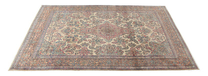 Tappeto Kerman Antico Persiano Autentico | Annodato a Mano 401x271cm