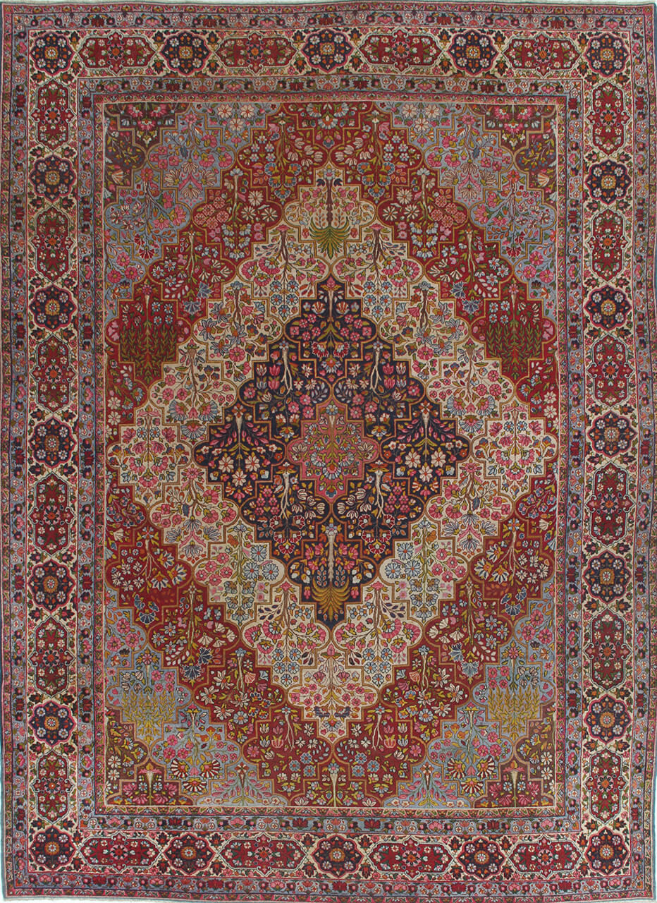 Tappeto Kerman Antico Persiano Autentico | Annodato a Mano 403x288cm