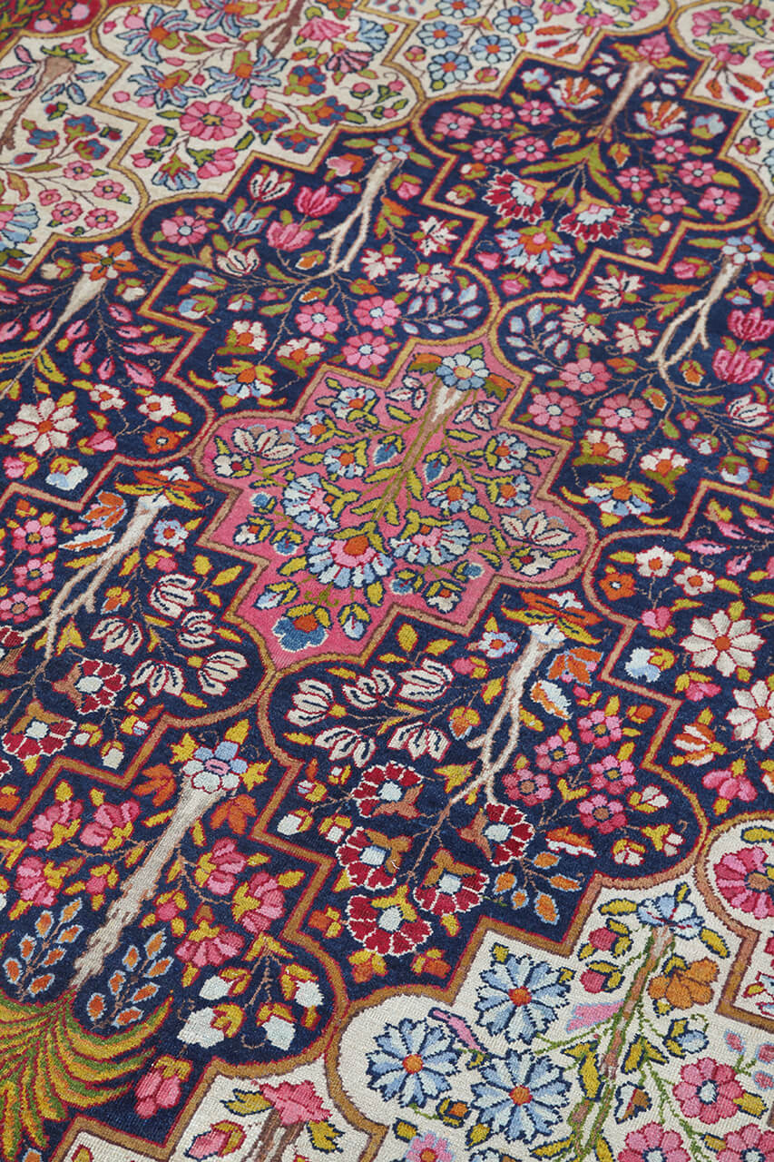 Tappeto Kerman Antico Persiano Autentico | Annodato a Mano 403x288cm