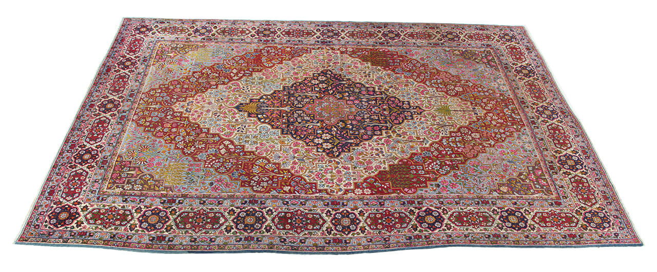 Tappeto Kerman Antico Persiano Autentico | Annodato a Mano 403x288cm