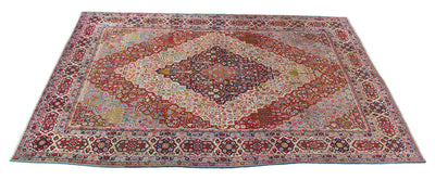 Tappeto Kerman Antico Persiano Autentico | Annodato a Mano 403x288cm - CarpetLiving
