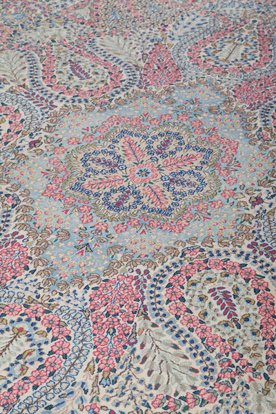 Tappeto Kerman Antico Persiano Autentico | Annodato a Mano 391x295cm - CarpetLiving