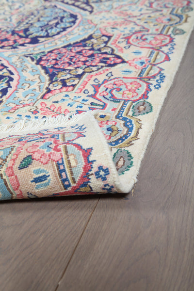 Tappeto Kerman Antico Persiano Autentico | Annodato a Mano 391x295cm - CarpetLiving