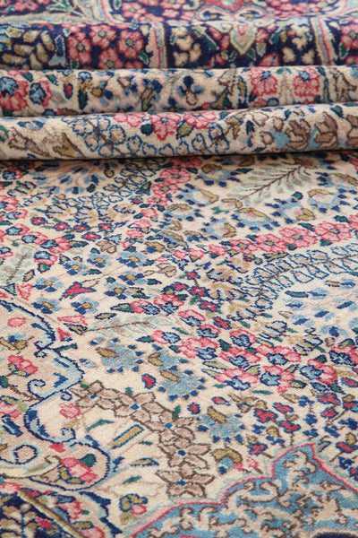 Tappeto Kerman Antico Persiano Autentico | Annodato a Mano 391x295cm - CarpetLiving