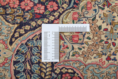Tappeto Kerman Antico Persiano Autentico | Annodato a Mano 391x295cm - CarpetLiving
