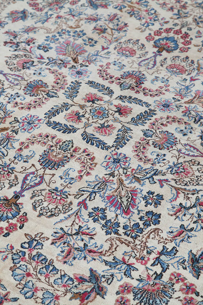 Tappeto Kerman Antico Persiano Autentico | Annodato a Mano 436x299cm - CarpetLiving