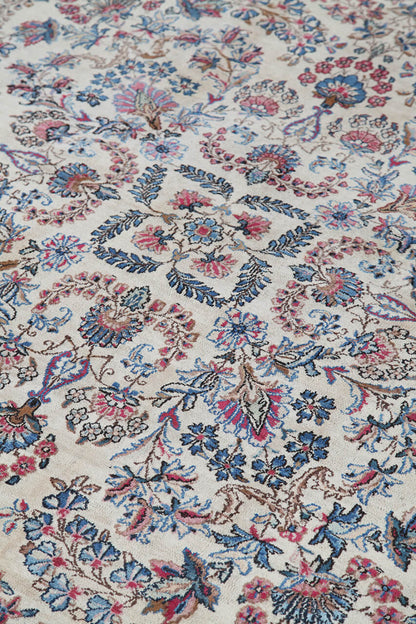 Tappeto Kerman Antico Persiano Autentico | Annodato a Mano 436x299cm