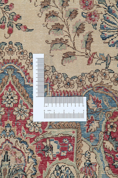 Tappeto Kerman Antico Persiano Autentico | Annodato a Mano 436x299cm - CarpetLiving