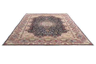 Tappeto Kerman Antico Persiano Autentico | Annodato a Mano 411x301cm - CarpetLiving