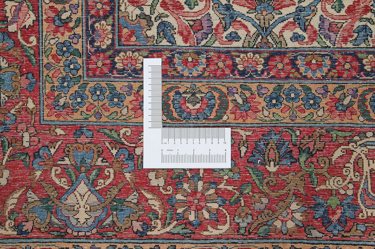 Tappeto Kerman Antico Persiano Autentico | Annodato a Mano 367x272cm