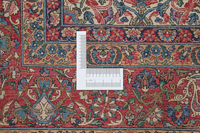 Tappeto Kerman Antico Persiano Autentico | Annodato a Mano 367x272cm - CarpetLiving