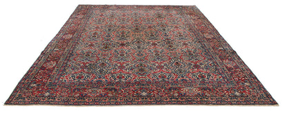 Tappeto Kerman Antico Persiano Autentico | Annodato a Mano 367x272cm