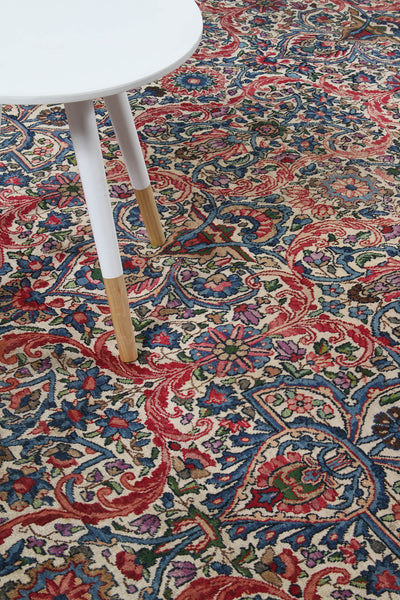 Tappeto Kerman Antico Persiano Autentico | Annodato a Mano 367x272cm - CarpetLiving