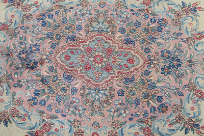 Tappeto Kerman Antico Persiano Autentico | Annodato a Mano 381x268cm - CarpetLiving