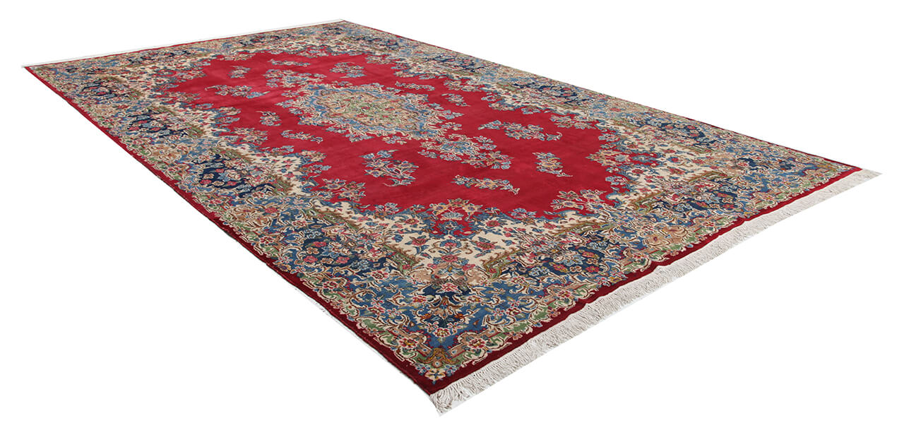 Tappeto Kerman Antico Persiano Autentico | Annodato a Mano 511x301cm