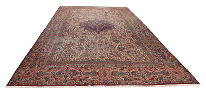 Tappeto Kerman Antico Persiano Autentico | Annodato a Mano 611x338cm